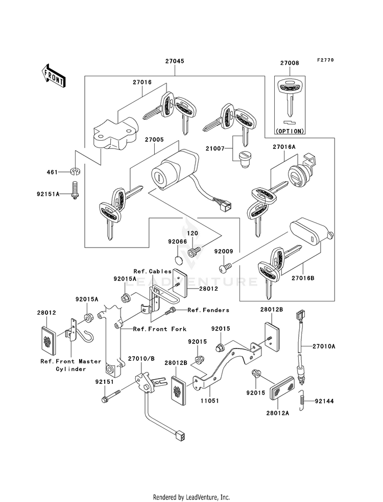Ignition Switch/Locks/Reflectors Schematic
