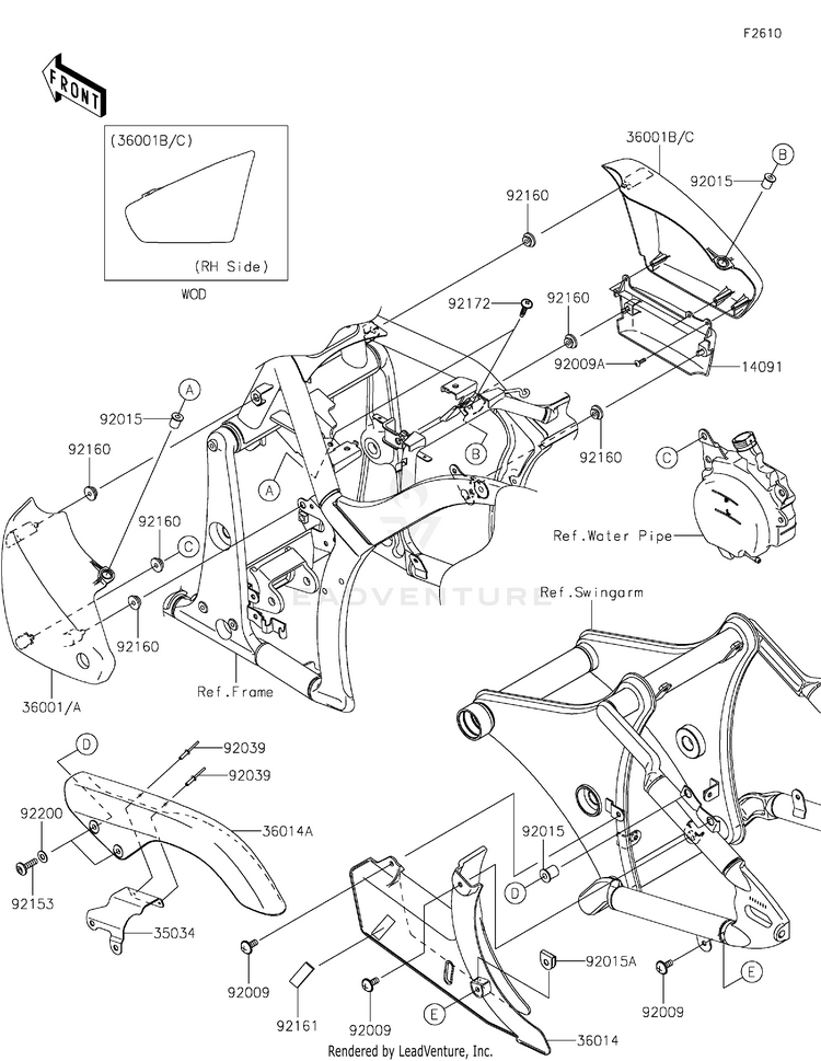 Side Covers/Chain Cover Schematic
