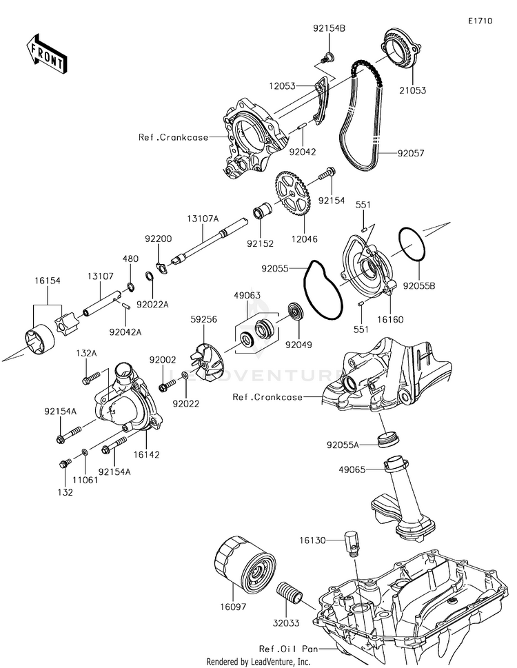 Oil Pump/Oil Filter Schematic