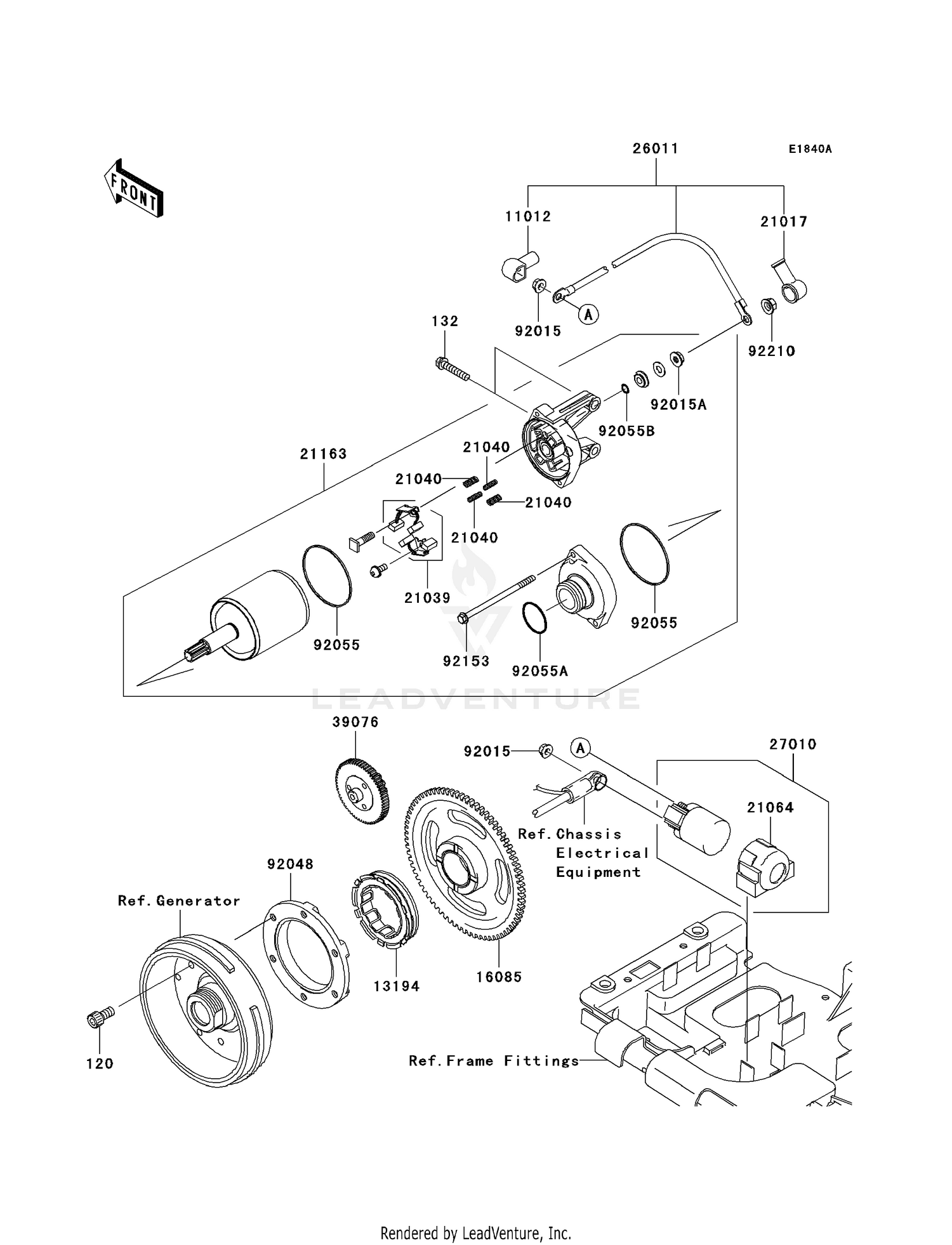 STARTER MOTOR (G9F/GAF)