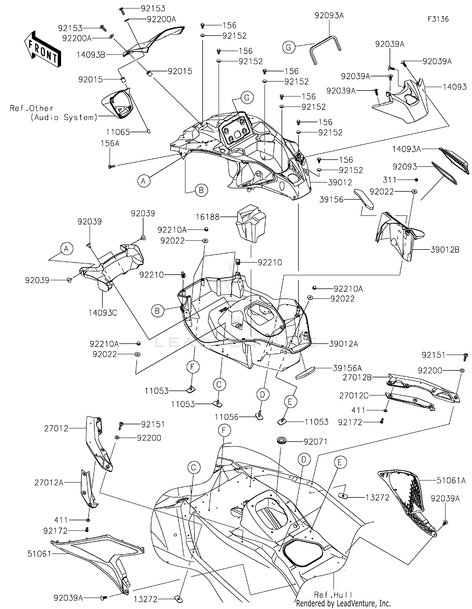Hull Middle Fittings