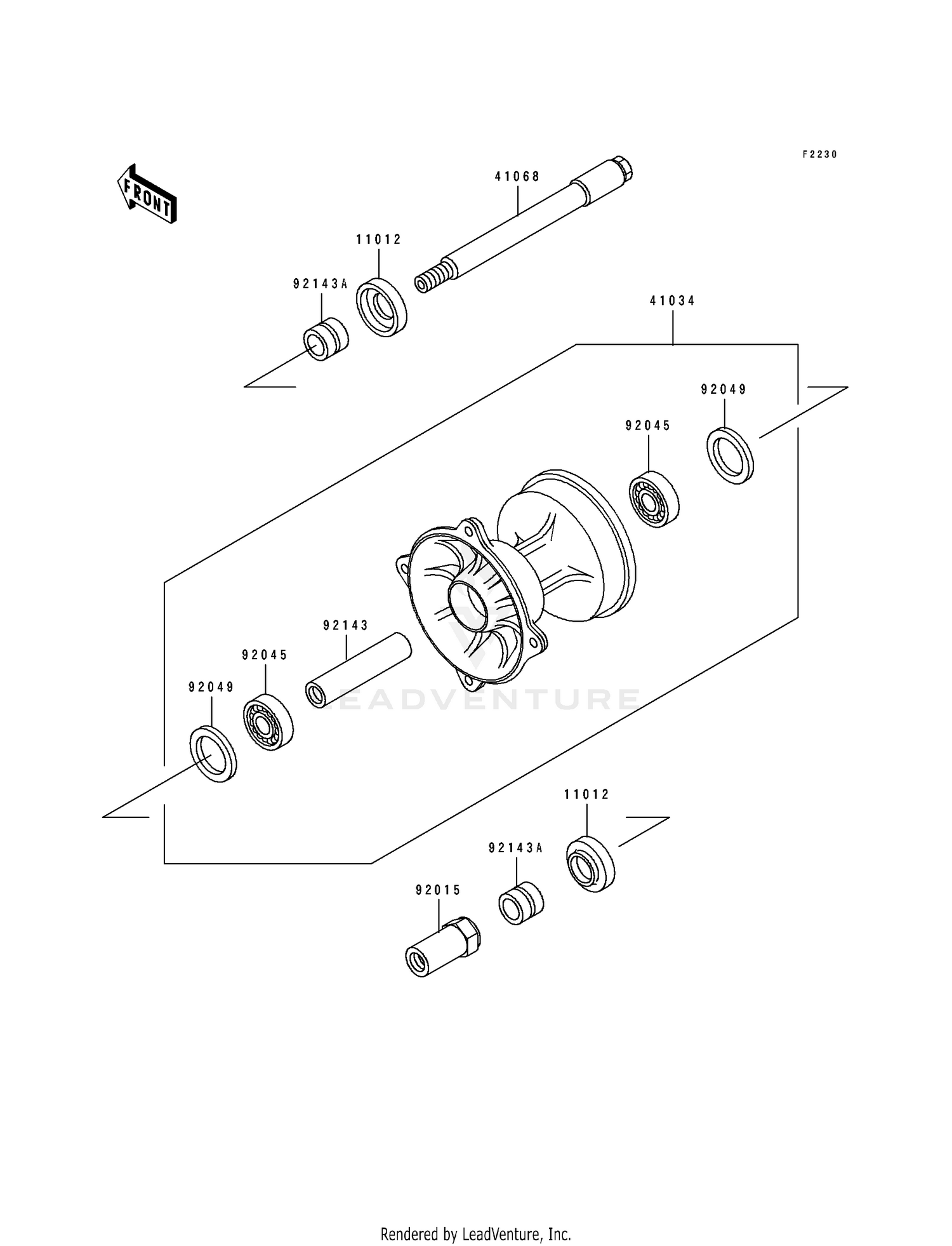 FRONT HUB