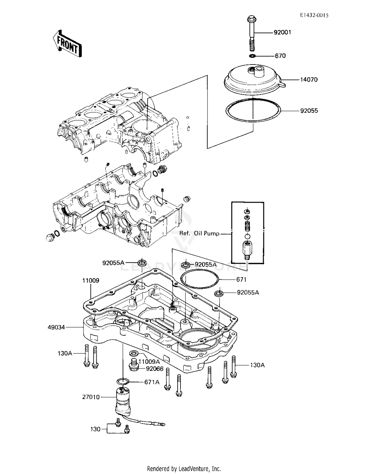 BREATHER COVER/OIL PAN