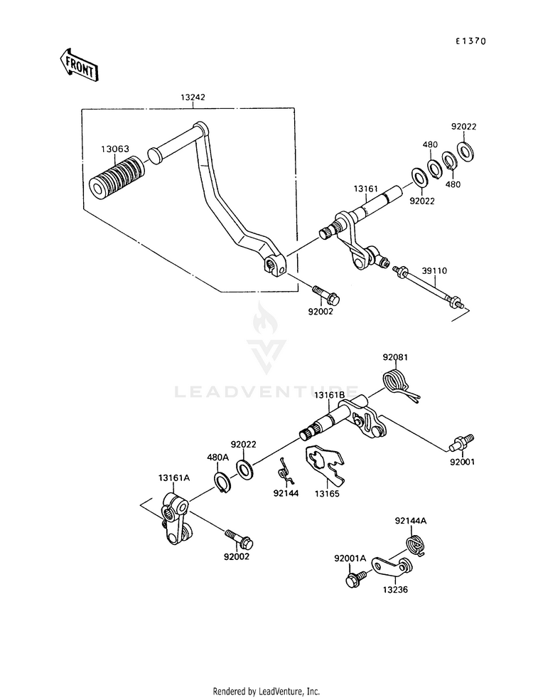Gear Change Mechanism Schematic