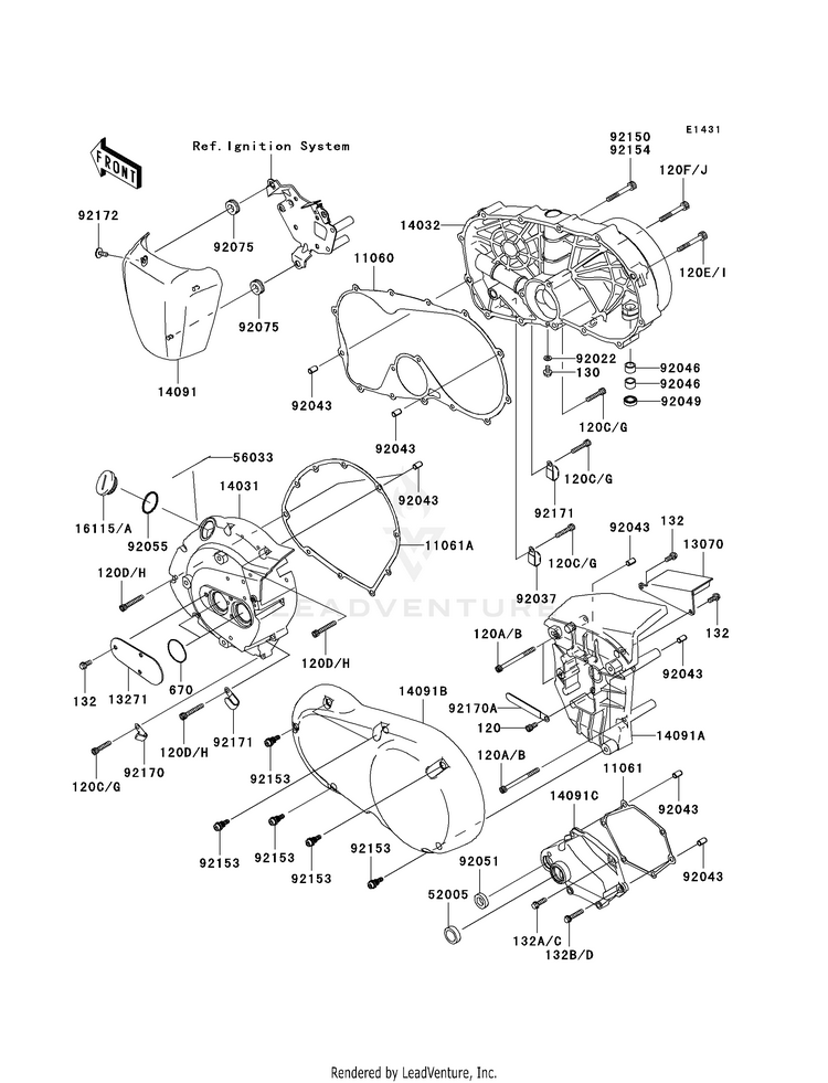 Engine Cover(S) Schematic