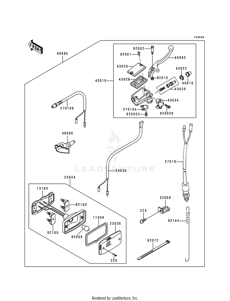 Optional Parts (Brake Switch) Schematic