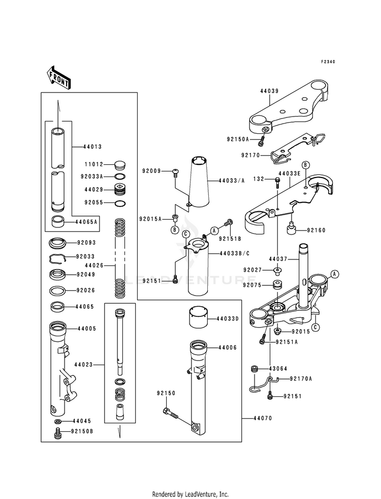 Front Fork Schematic