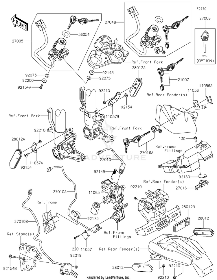 Ignition Switch/Locks/Reflectors Schematic
