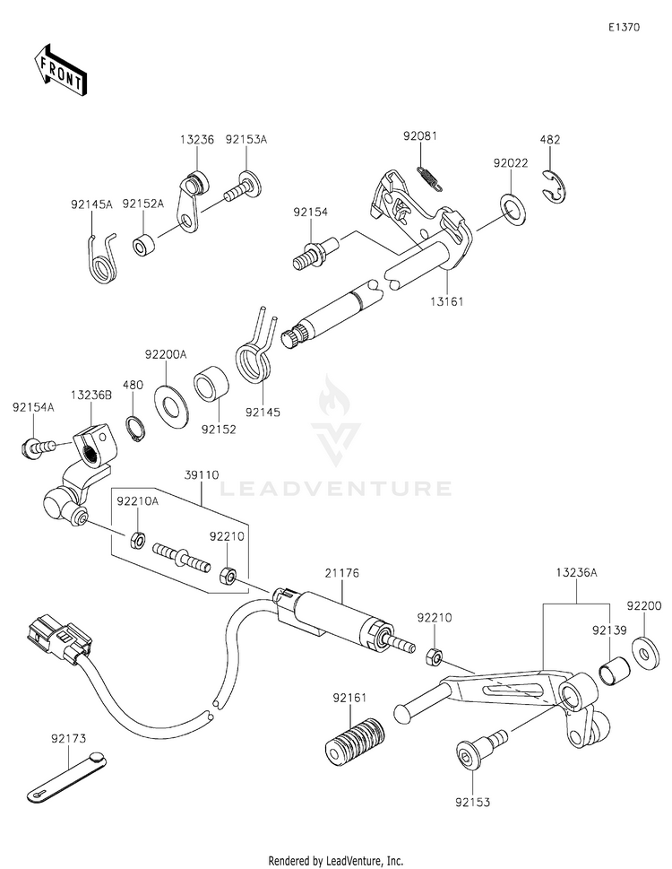 Gear Change Mechanism Schematic