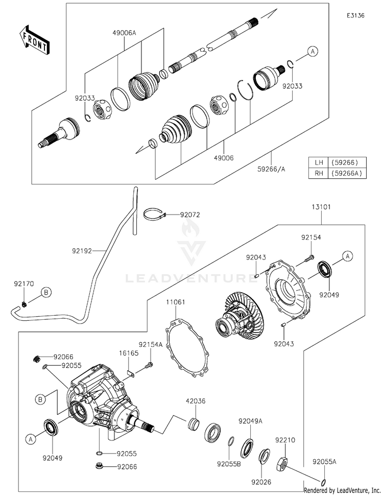 Drive Shaft-Front Schematic