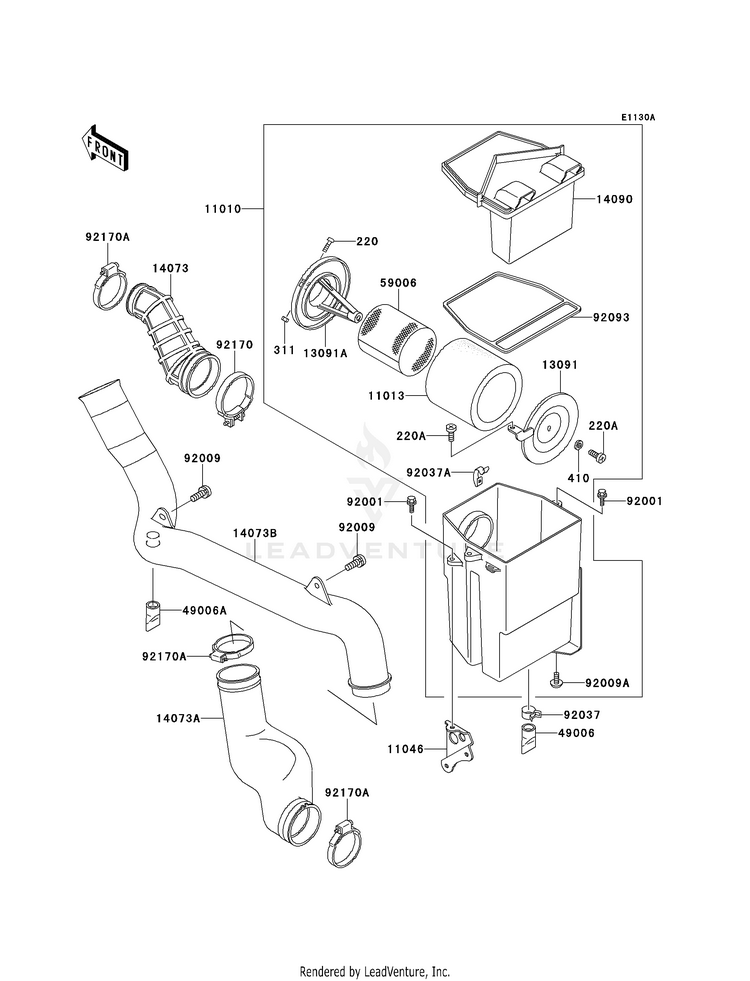 Air Cleaner (Klf300-C9) Schematic