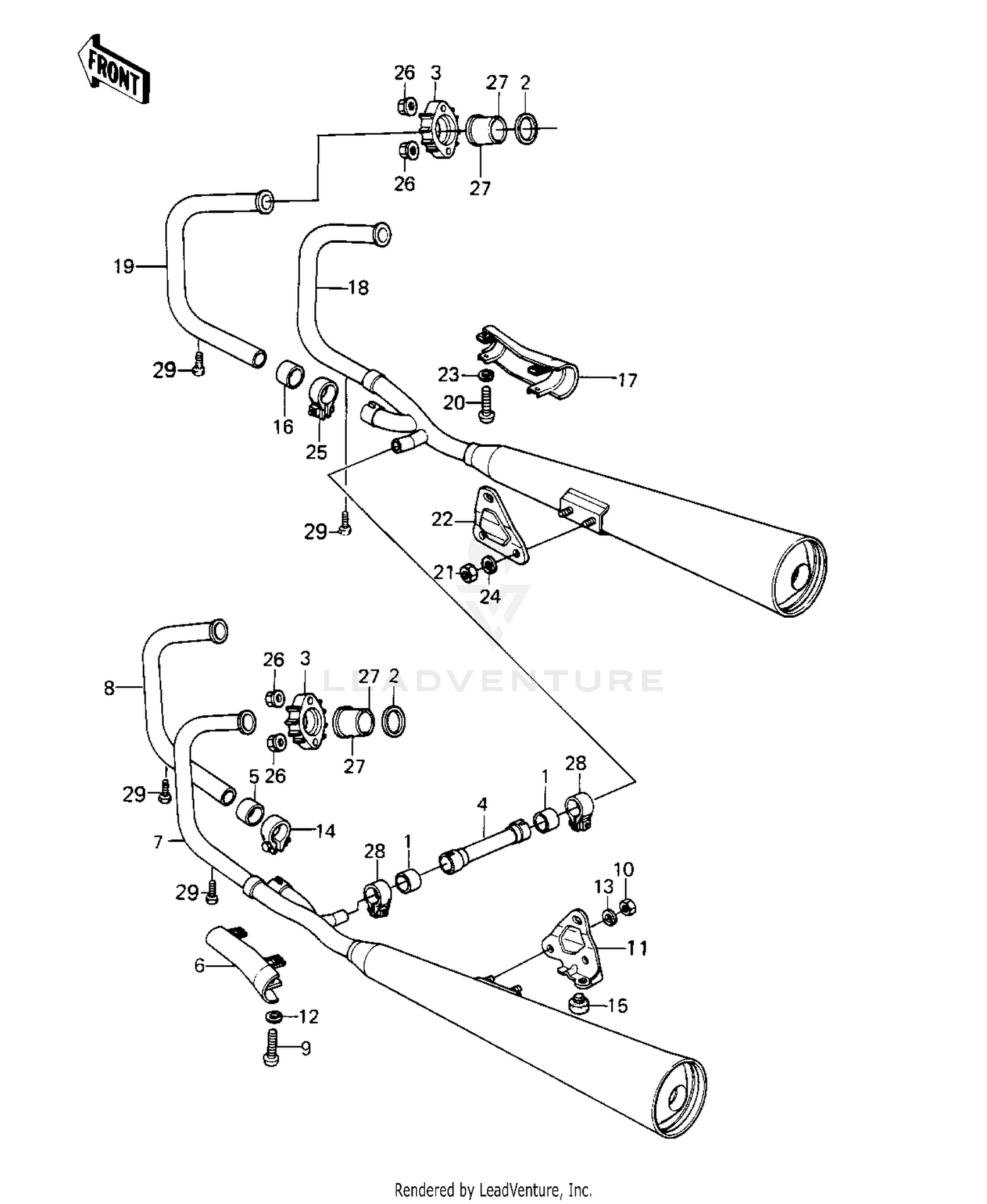 MUFFLERS ('80-'81 C1/C2)