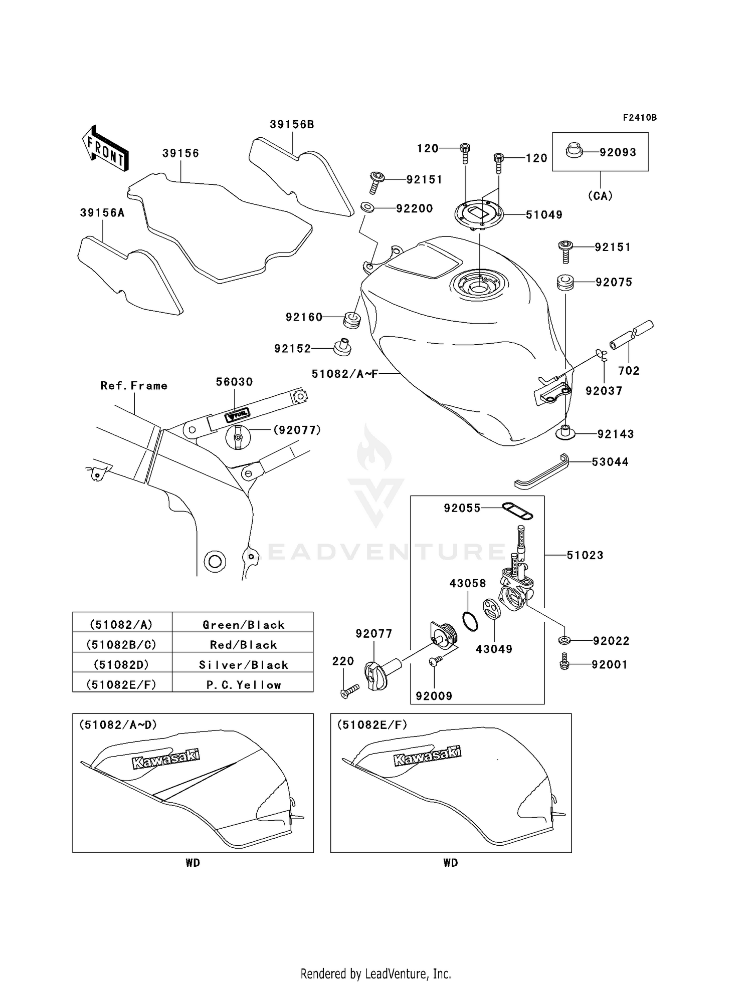 FUEL TANK (ZX600-J3)