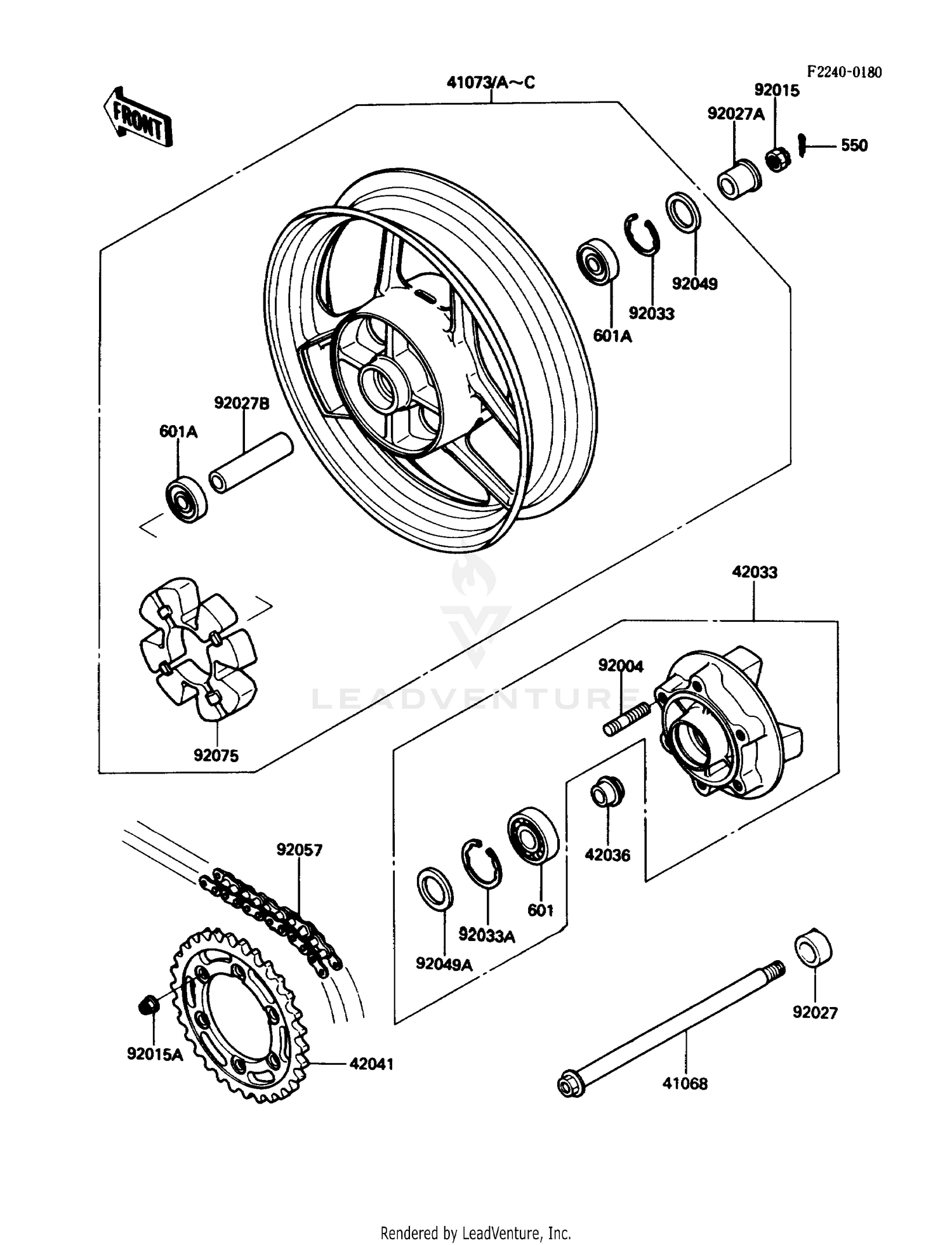 REAR WHEEL/CHAIN