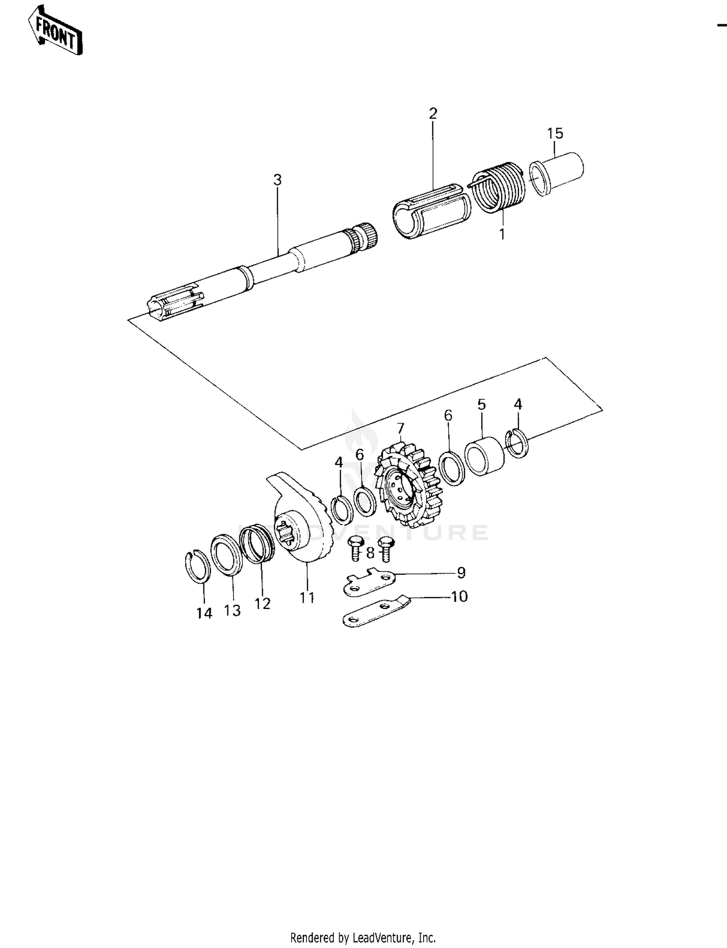 KICKSTARTER MECHANISM ('78 D1)