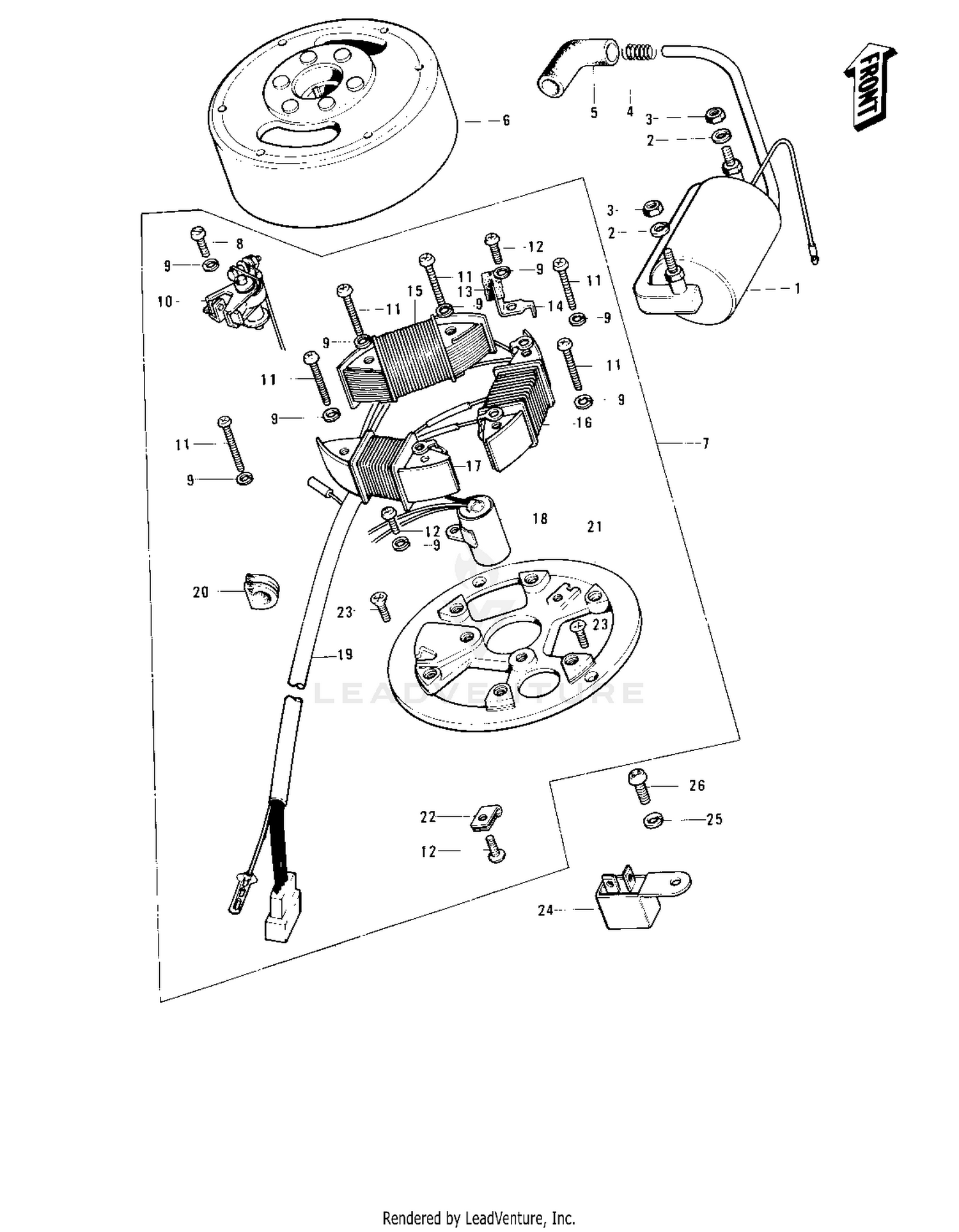 IGNITION/GENERATOR ('74-'75)