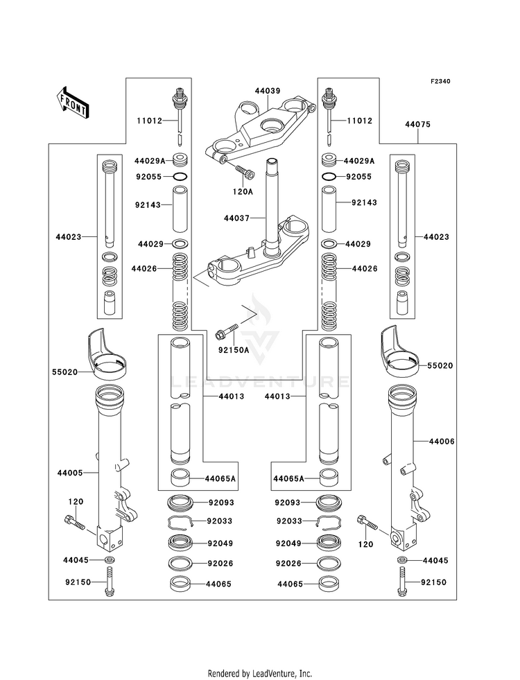 Front Fork Schematic