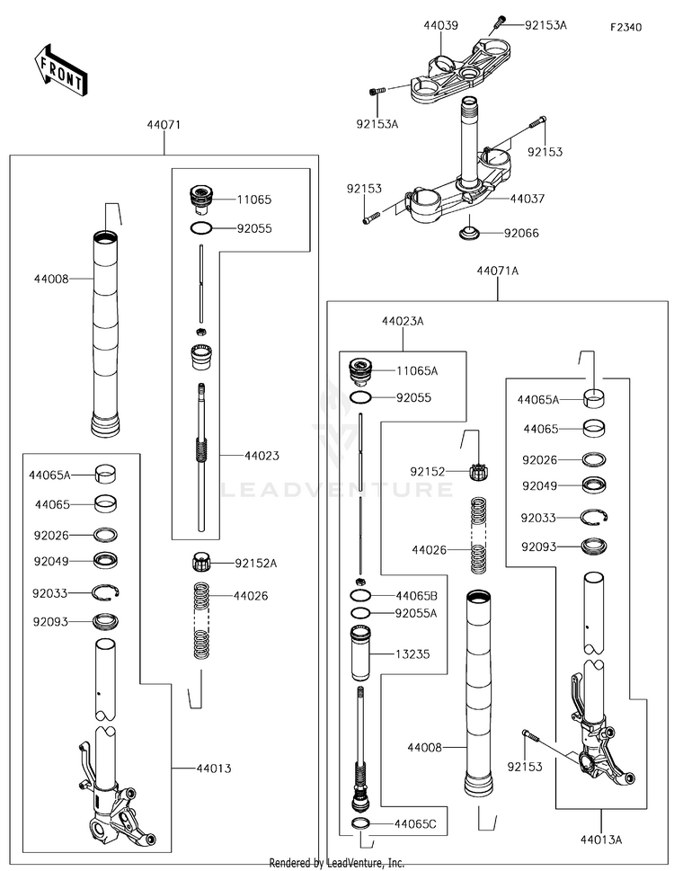Front Fork Schematic
