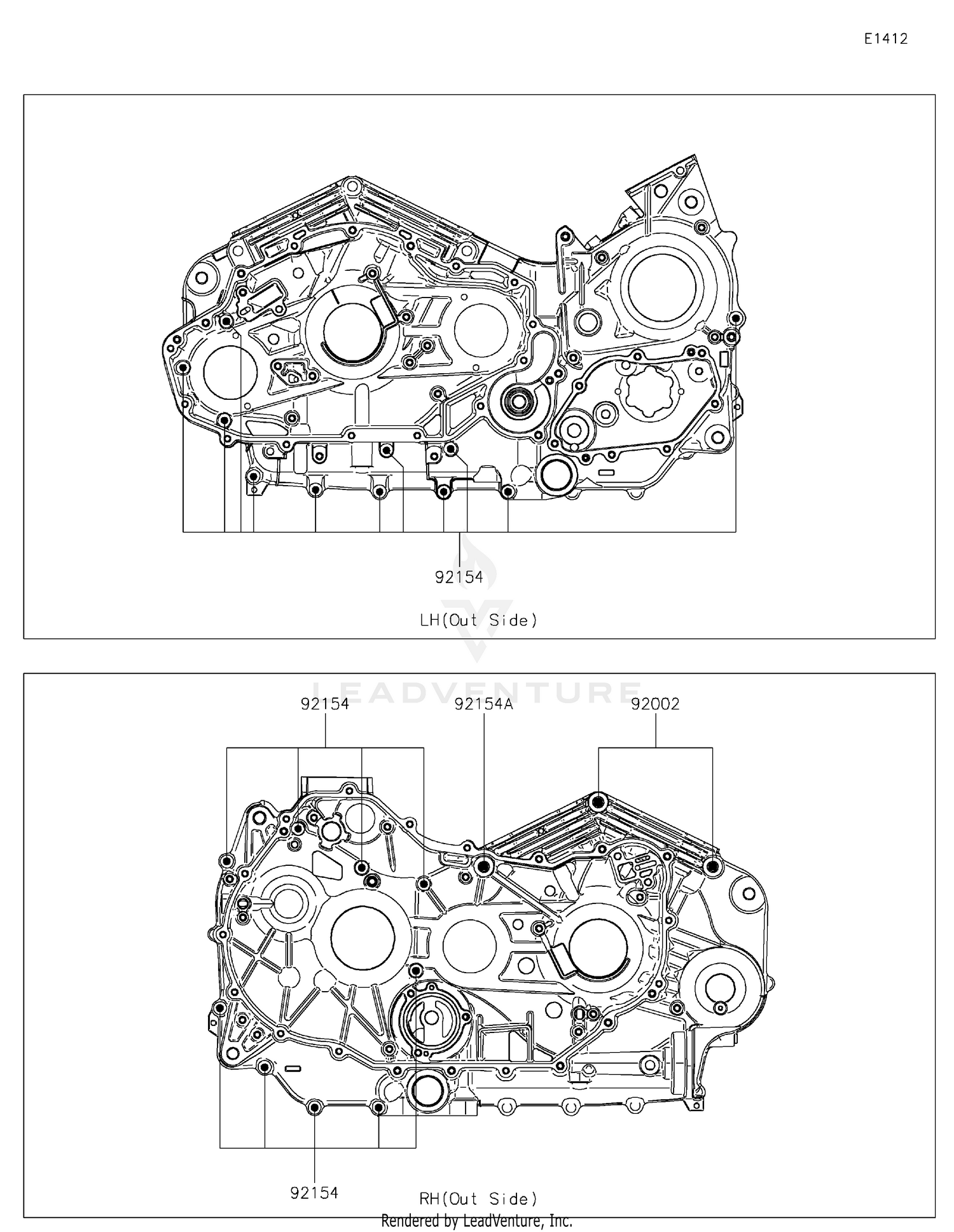 Crankcase Bolt Pattern 2