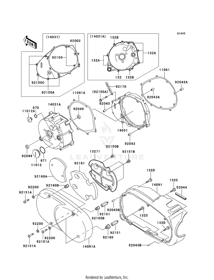 Left Engine Cover(S) Schematic