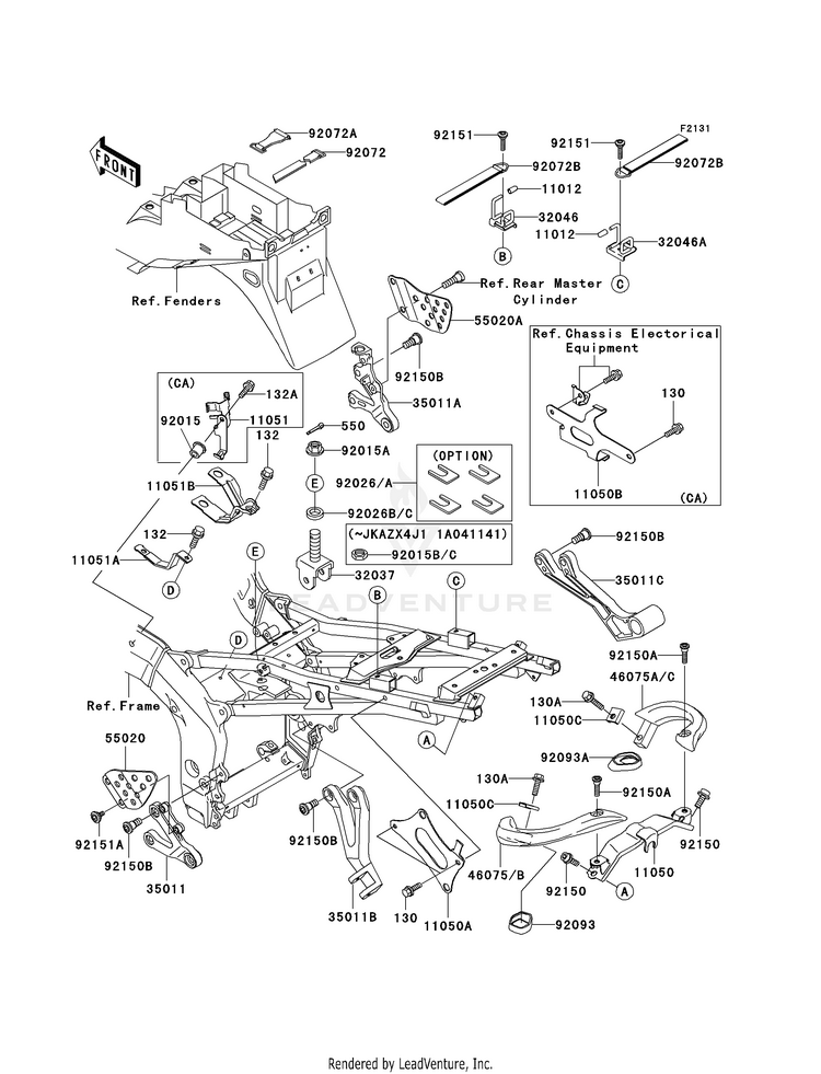 Frame Fittings Schematic