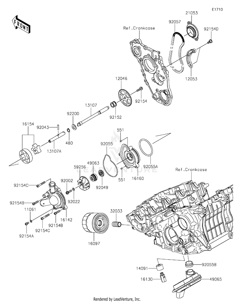Oil Pump/Oil Filter Schematic