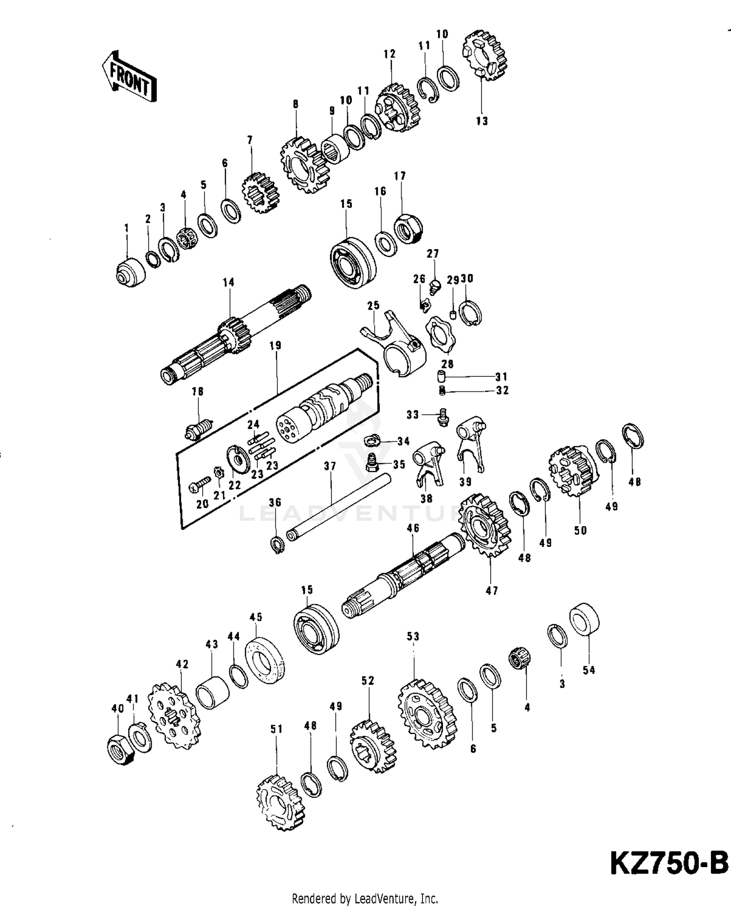 TRANSMISSION (KZ750-B1/B2)
