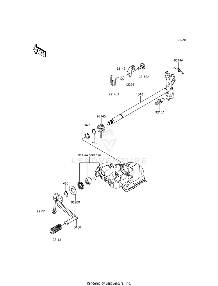 Gear Change Mechanism Schematic