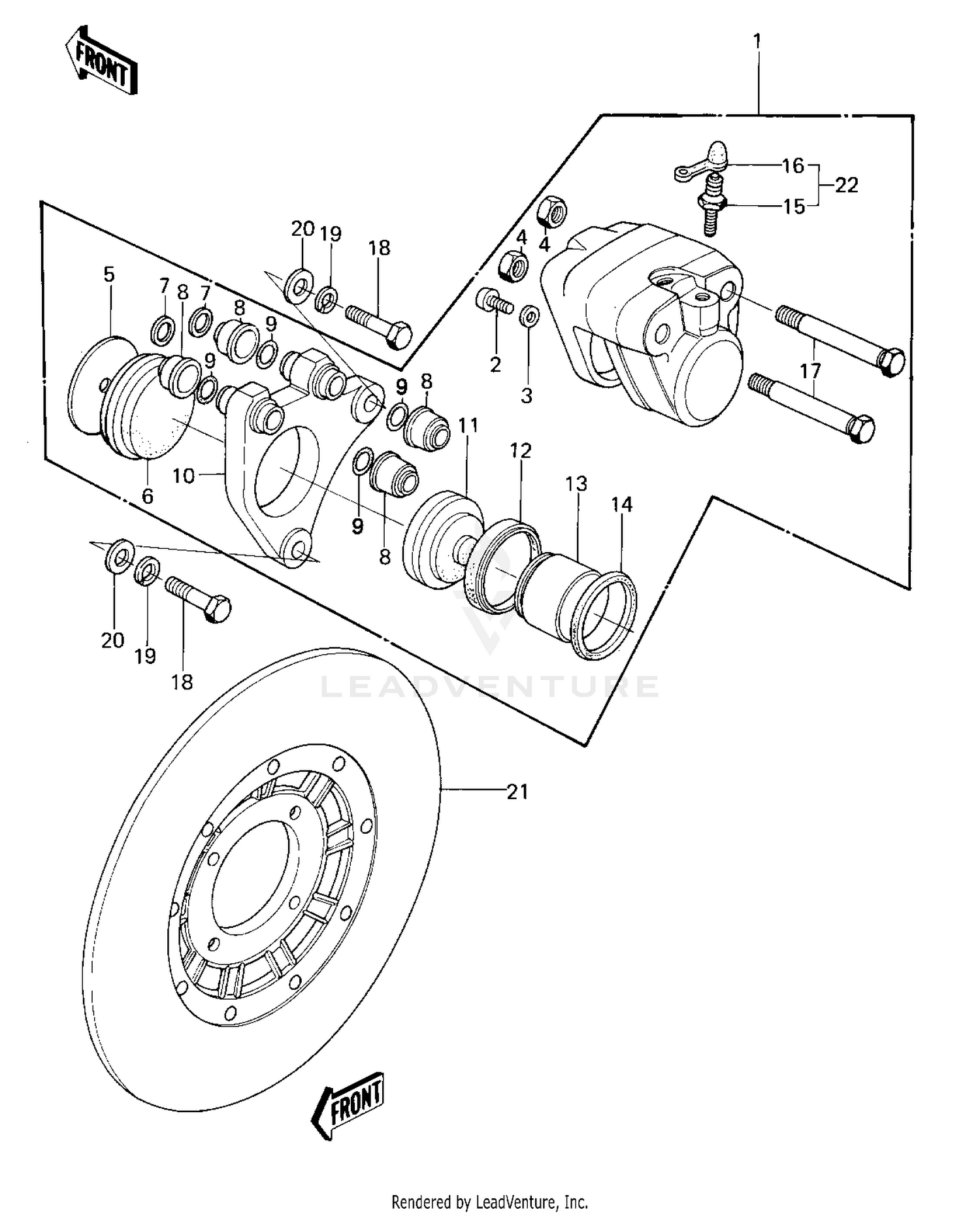 FRONT BRAKE ('77-'78 A1/A2/A2A)