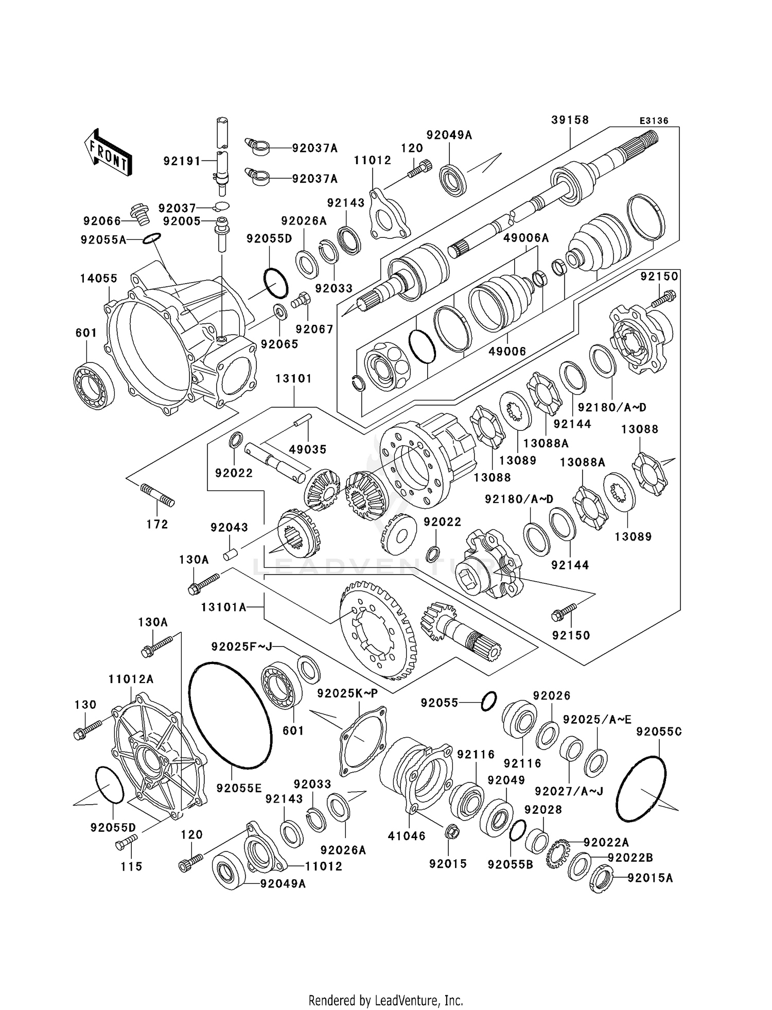 DRIVE SHAFT-FRONT