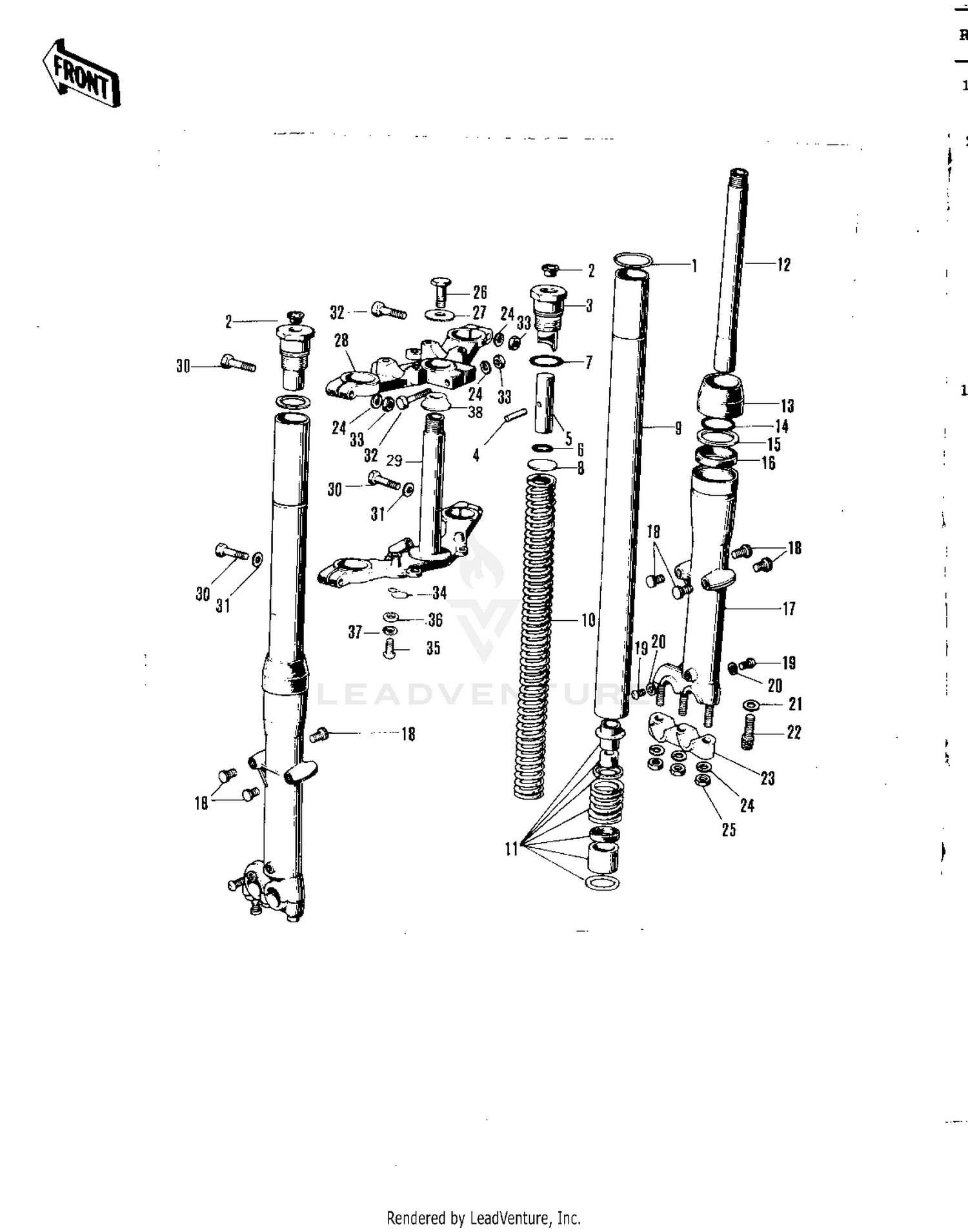 FRONT FORK ('71 F81M)