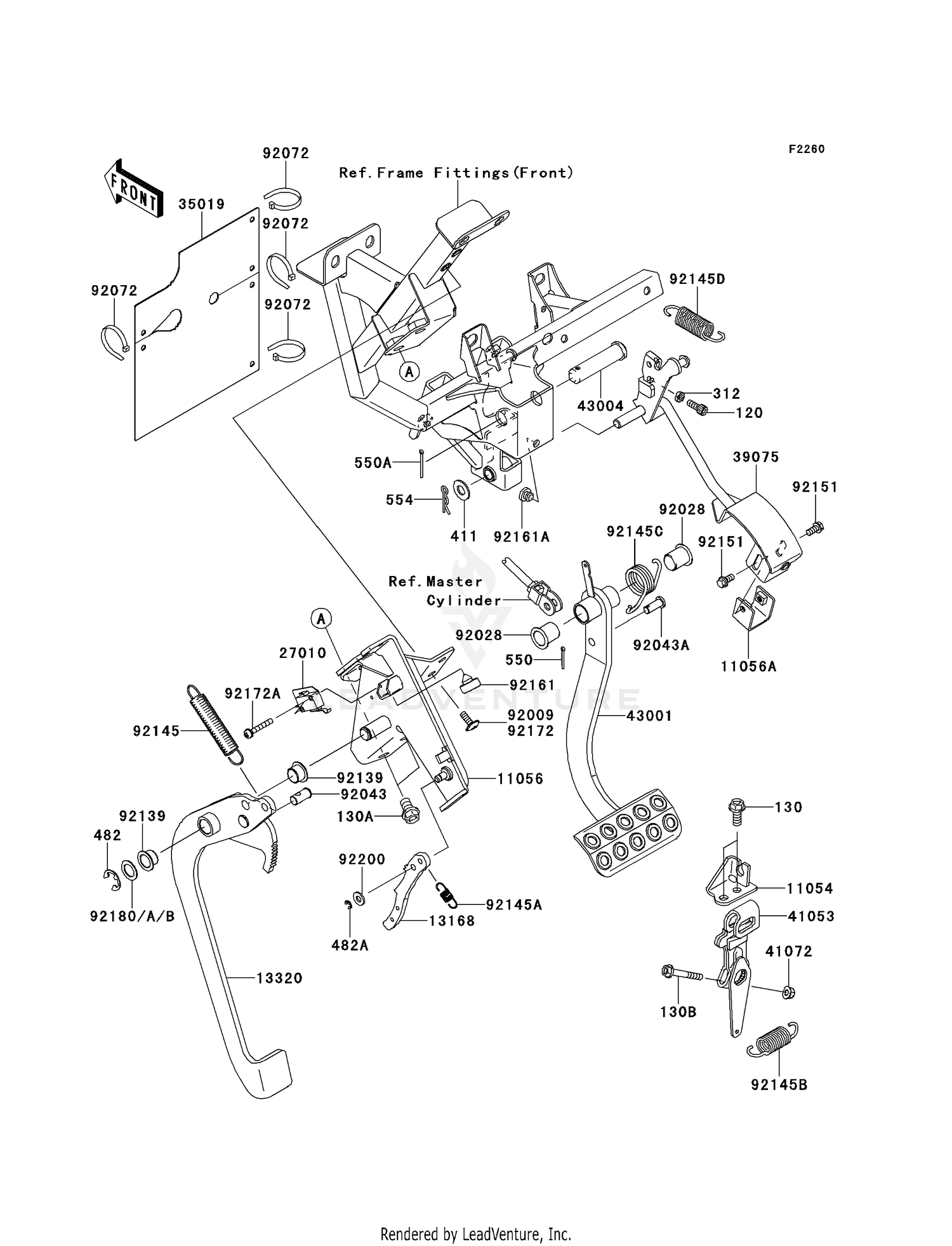 BRAKE PEDAL/THROTTLE LEVER