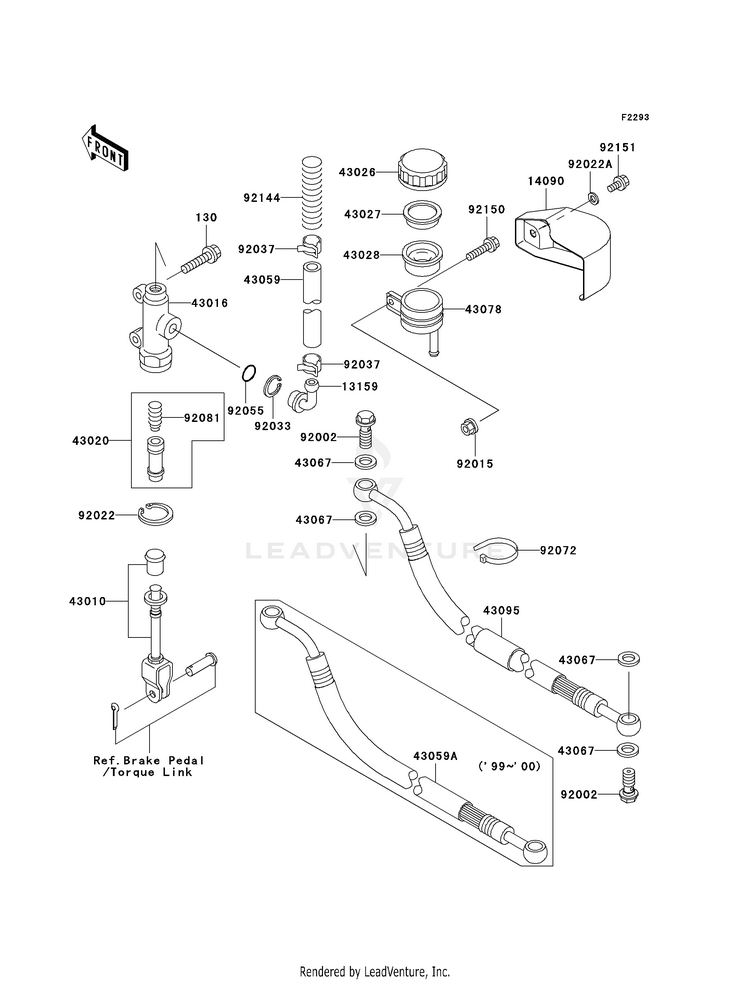 Rear Master Cylinder Schematic