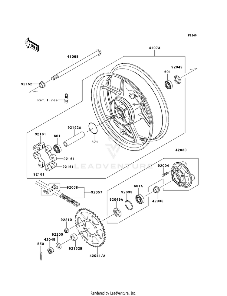 Rear Wheel/Chain Schematic