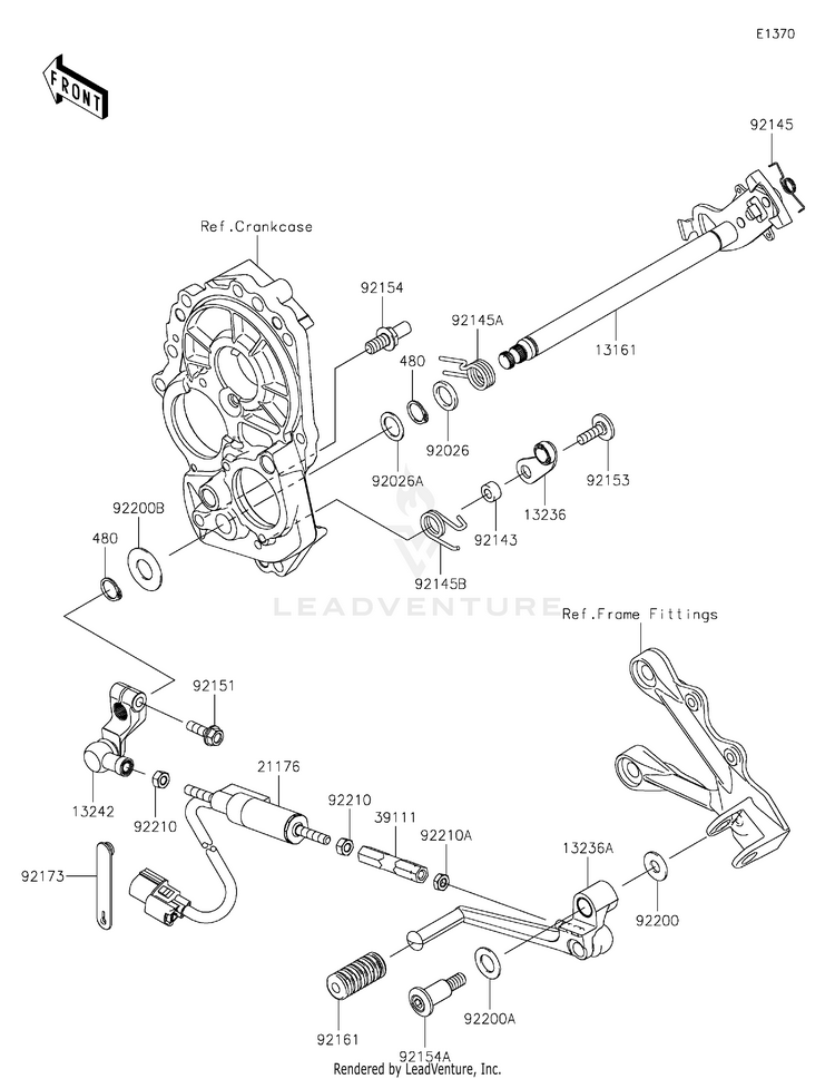 Gear Change Mechanism Schematic