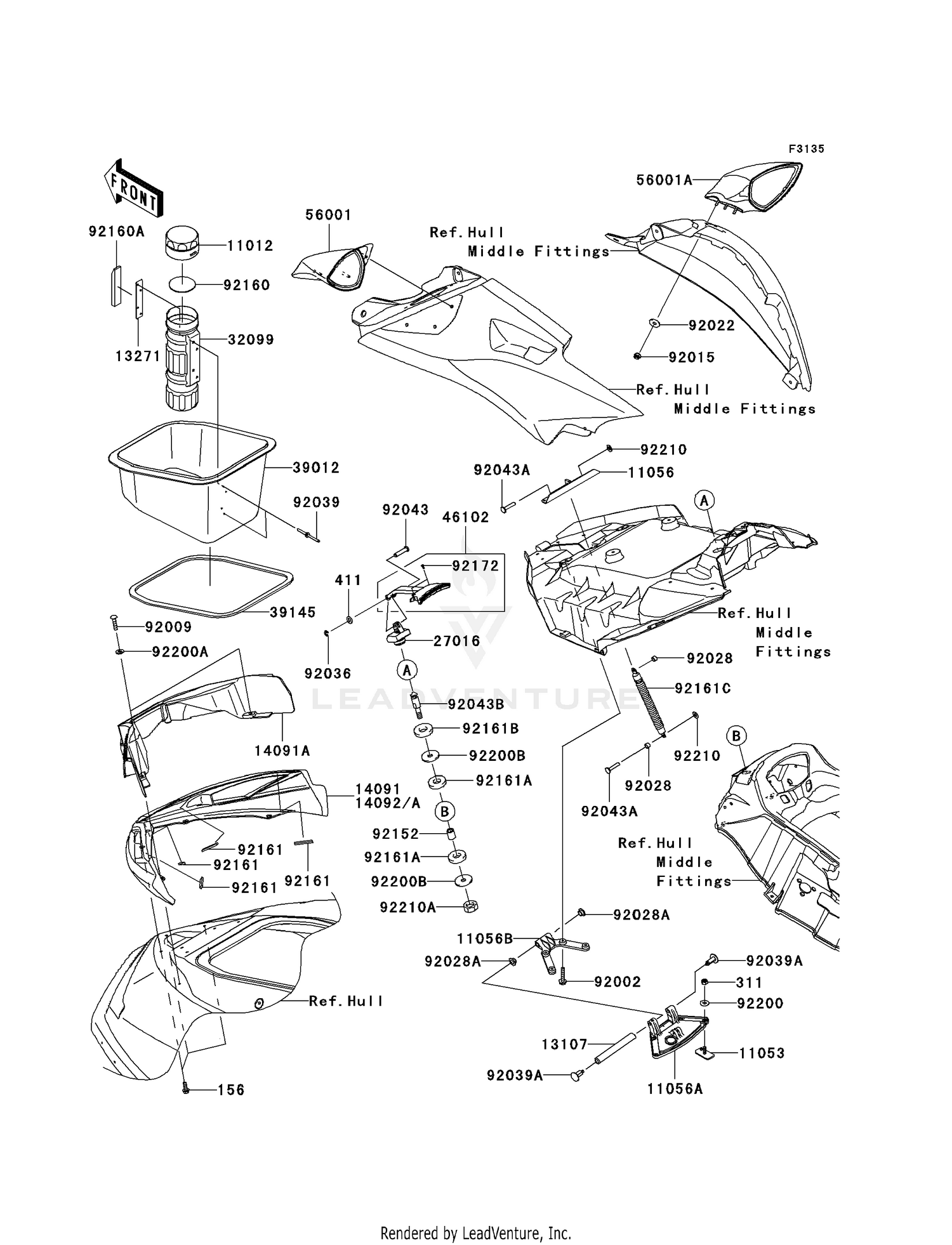 HULL FRONT FITTINGS