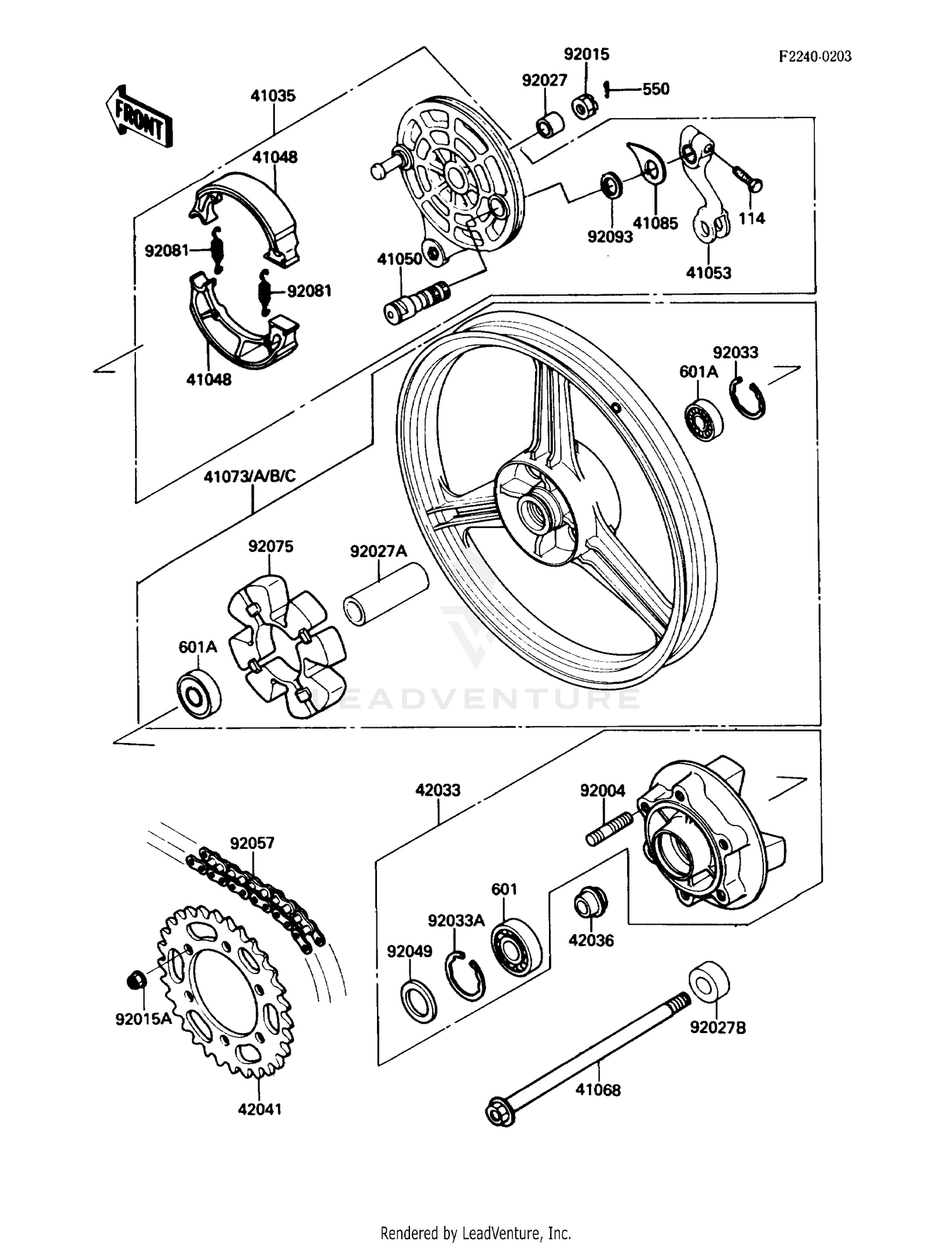 REAR WHEEL/CHAIN