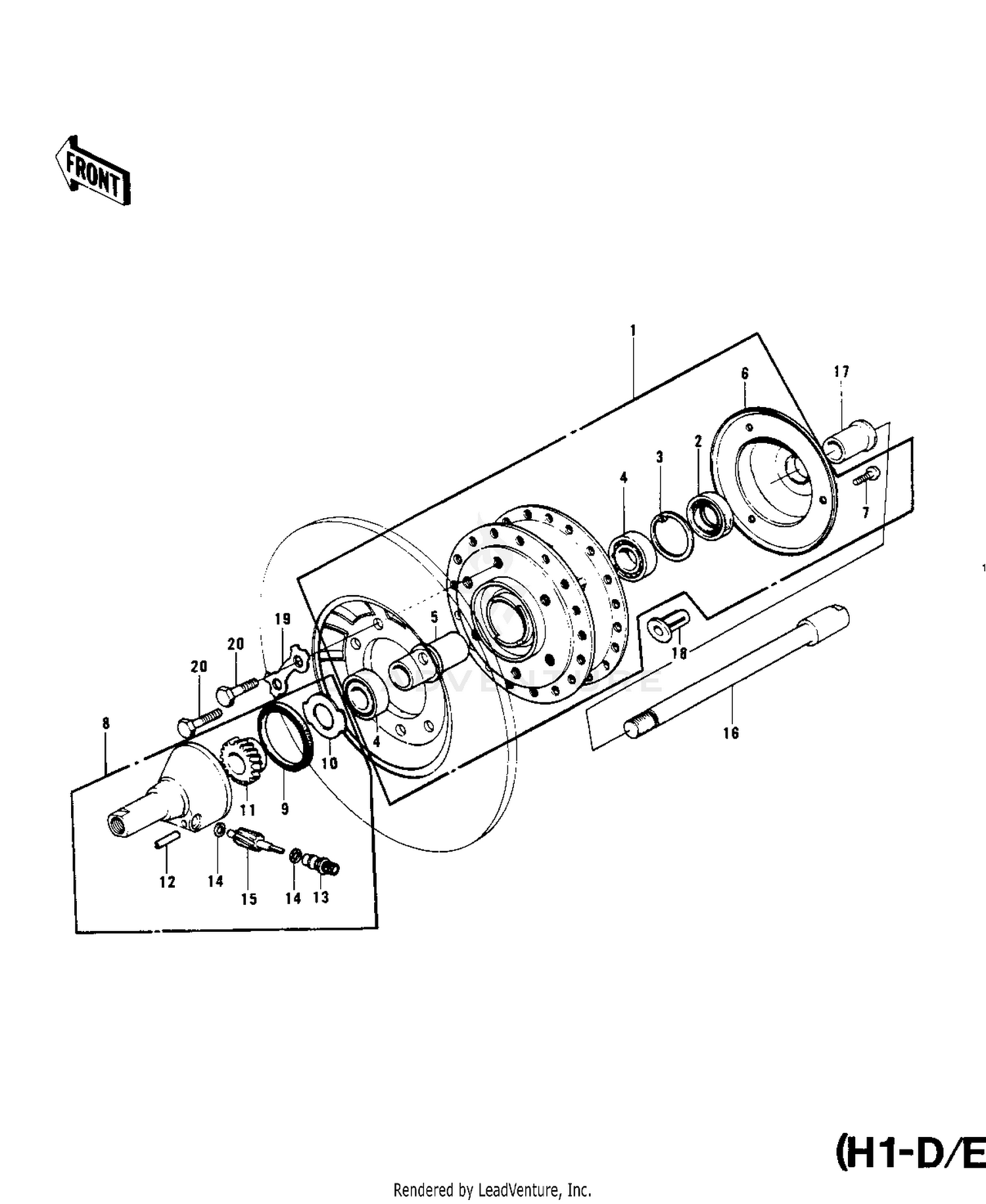 FRONT HUB (H1-D/E/F)