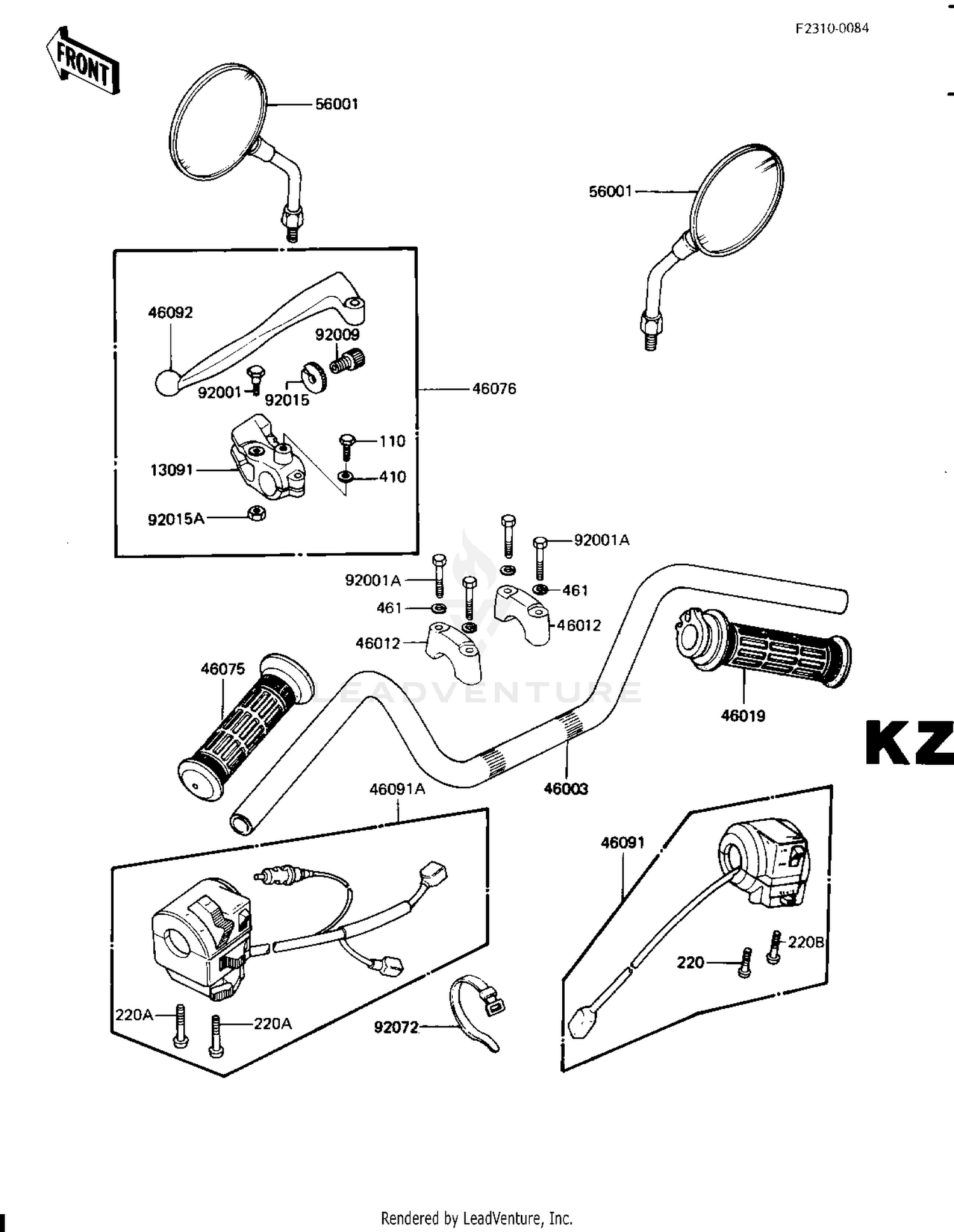 HANDLEBAR (KZ650-H2)
