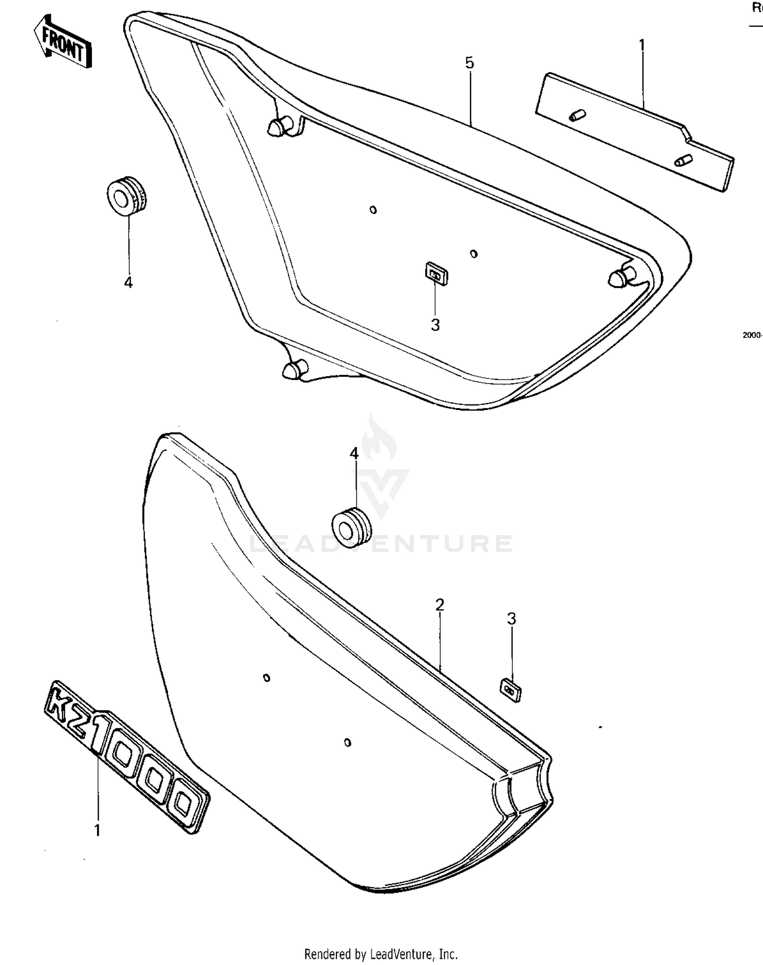 SIDE COVERS ('77-'78 A1/A2/A2A)