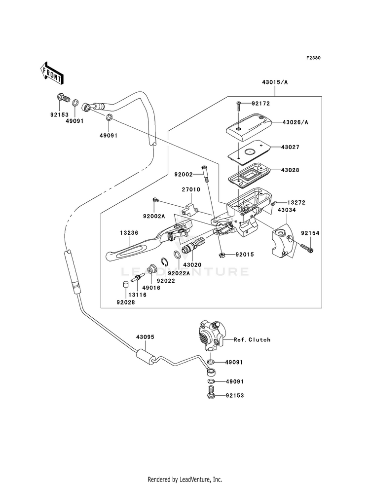 Clutch Master Cylinder Schematic