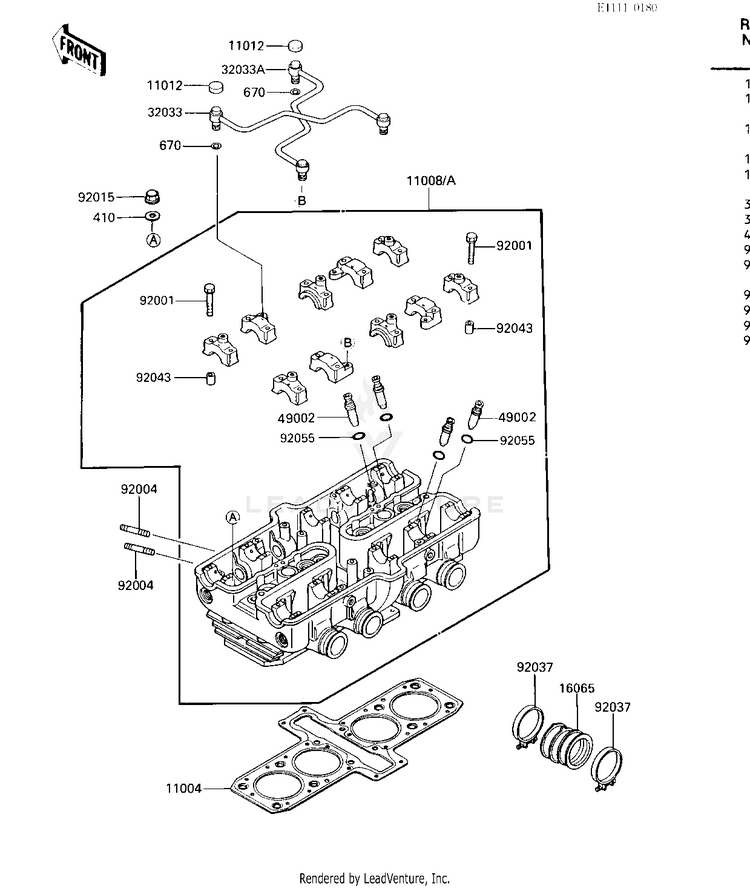 Cylinder Head Schematic