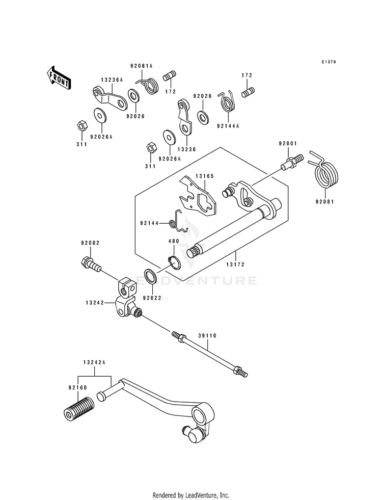 Gear Change Mechanism Schematic