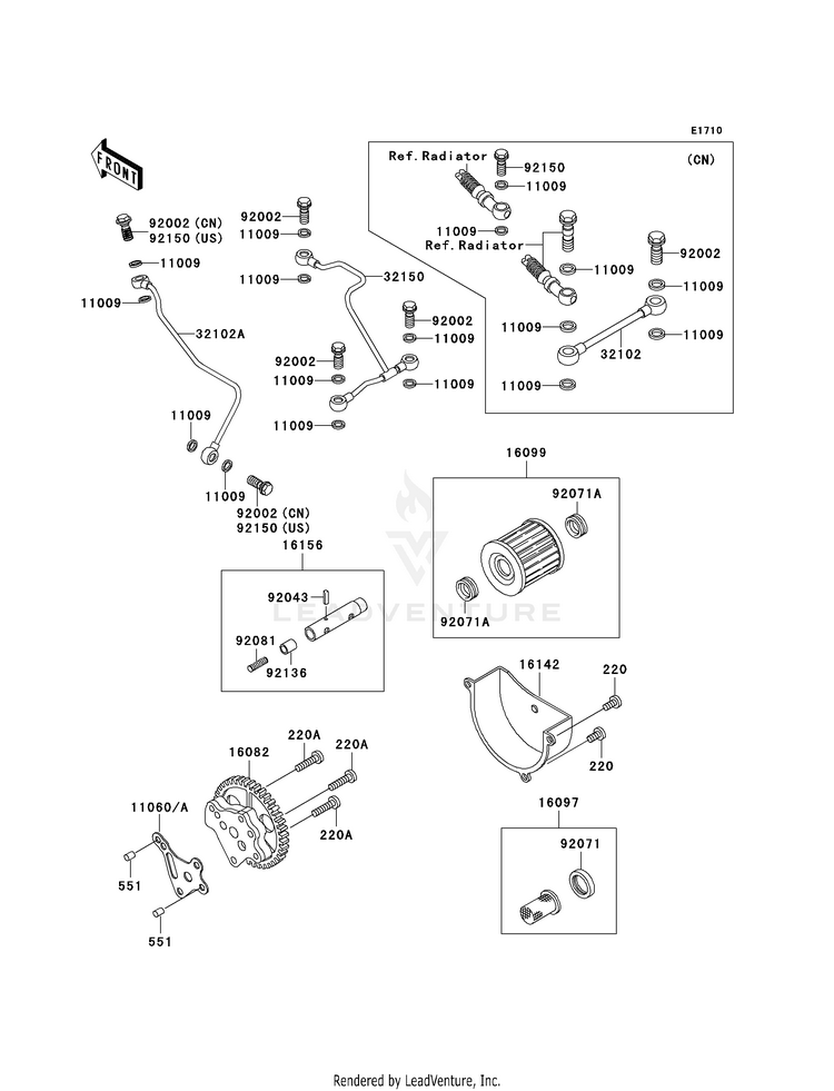 Oil Pump/Oil Filter Schematic