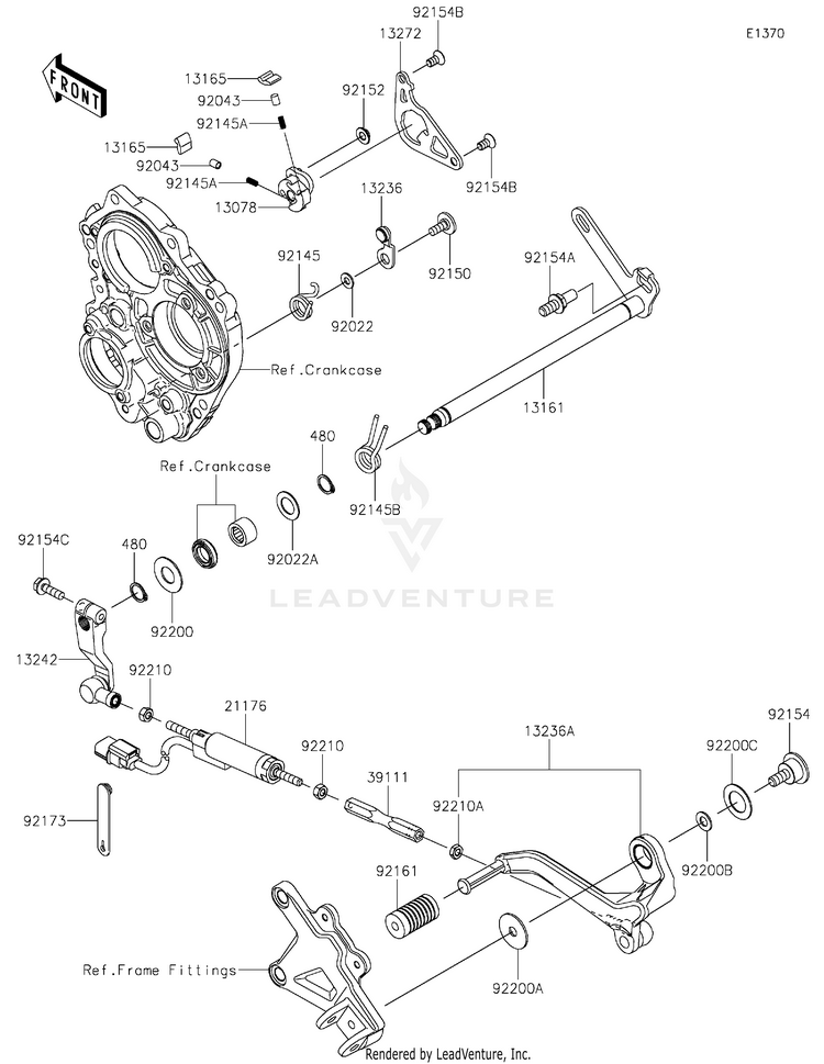Gear Change Mechanism Schematic