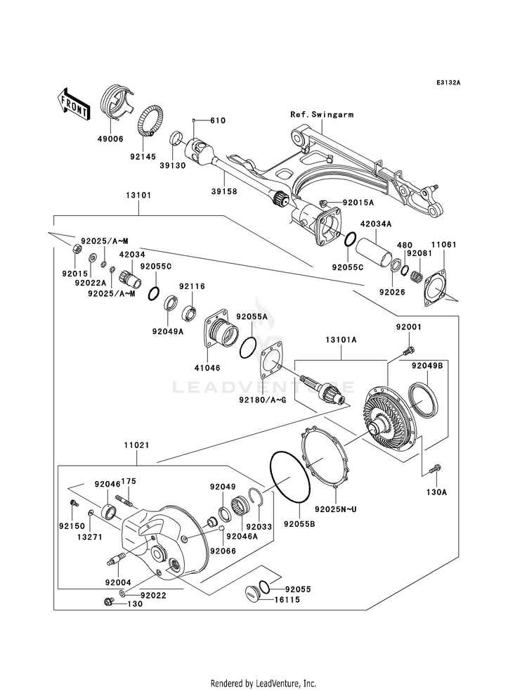 Drive Shaft/Final Gear Schematic