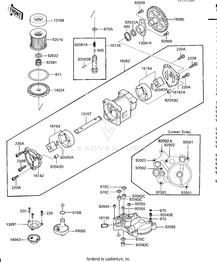 Oil Pump/Oil Filter Schematic