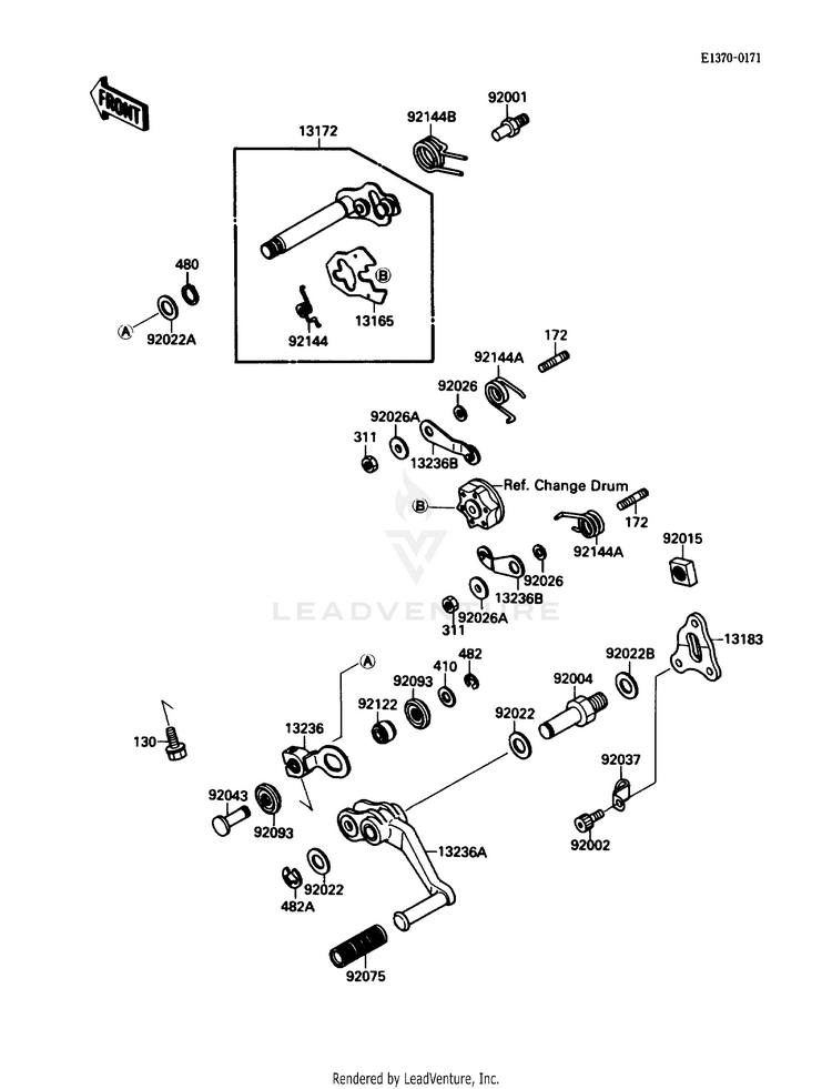 Gear Change Mechanism Schematic