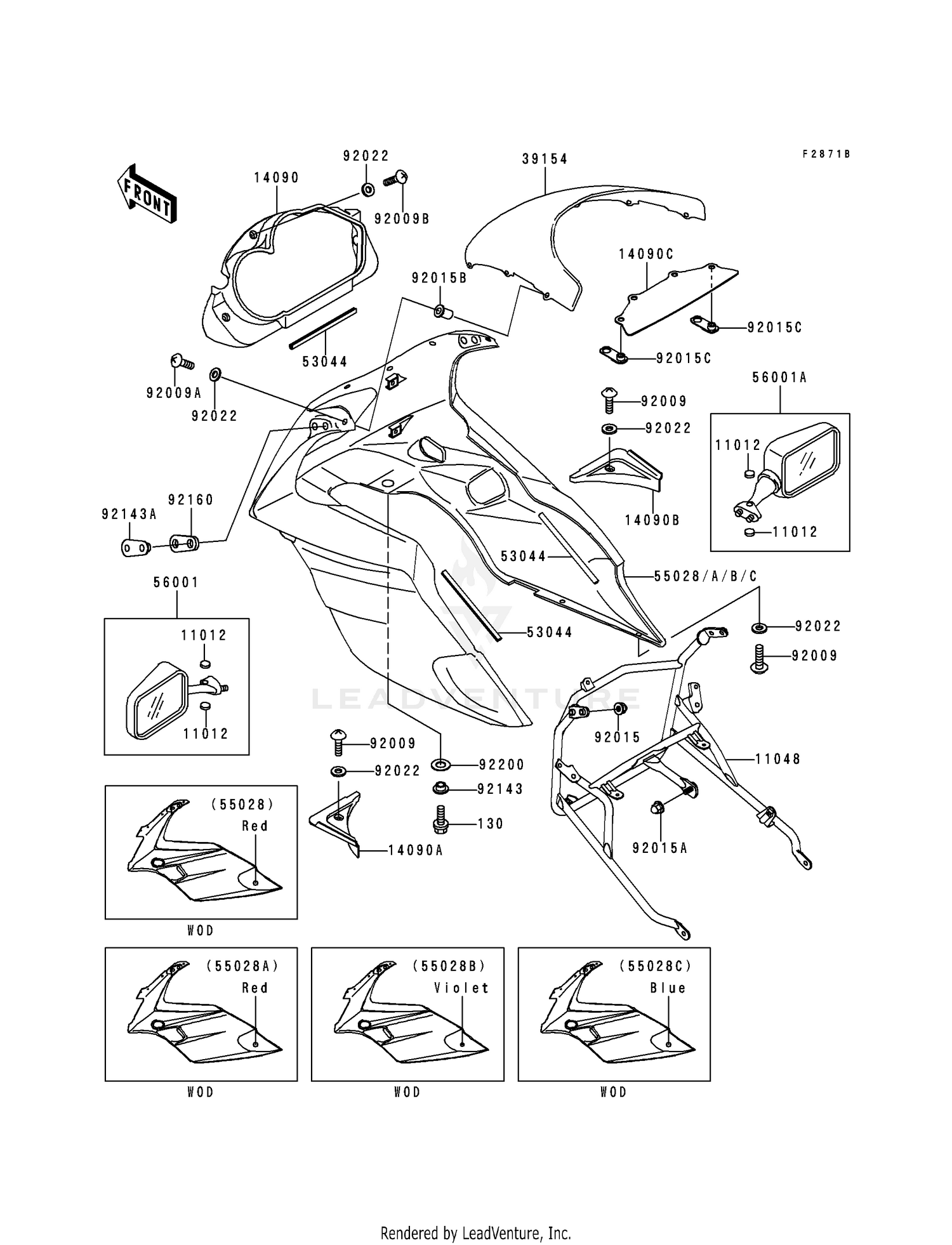 COWLING (EX500-D3/D4)