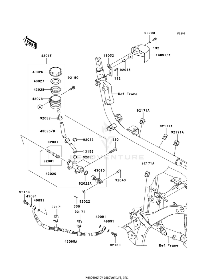 Rear Master Cylinder Schematic